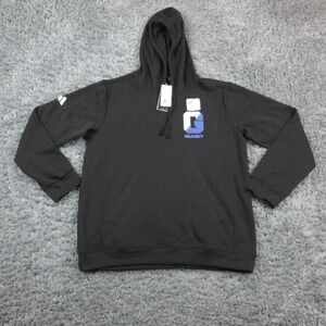 Adidas Golf Hoodie Mens Large Black Fleece Pullover Sweatshirt NWT